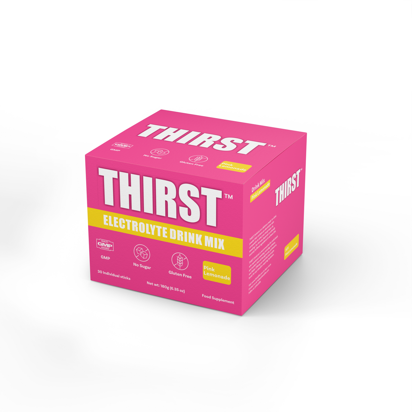 THIRST Pink Lemonade Hydration Sticks (30 x 6g)