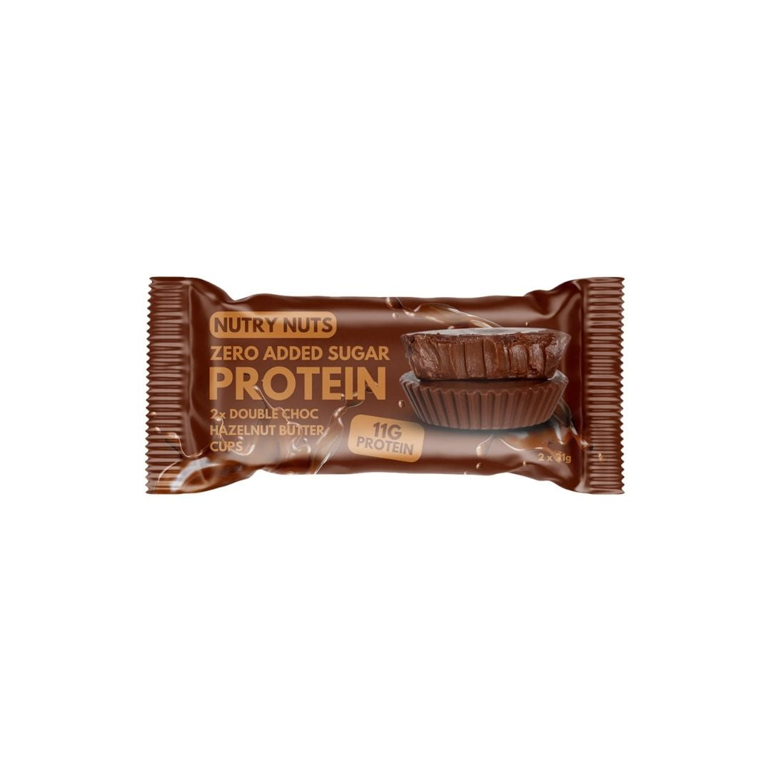 Nutry Nuts Double Chocolate Hazelnut Protein Peanut Butter Cups