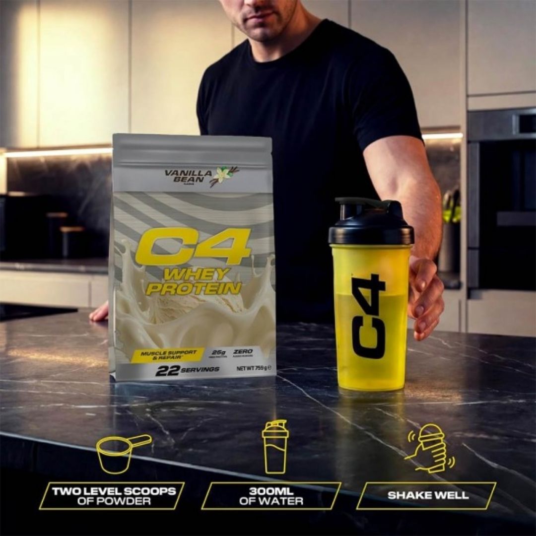 C4 Whey Protein Vanilla Bean Whey 770 g