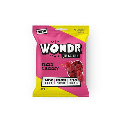 WONDR Fizzy Cherry Jellies 50g