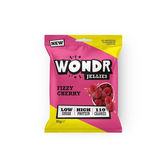 WONDR Fizzy Cherry Jellies 50g