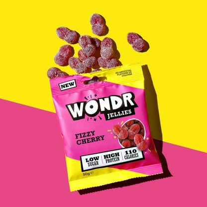WONDR Fizzy Cherry Jellies 50g
