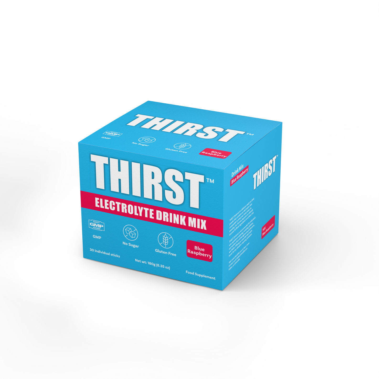 THIRST Blue Rasberry Hydration Sticks (30 x 6g)